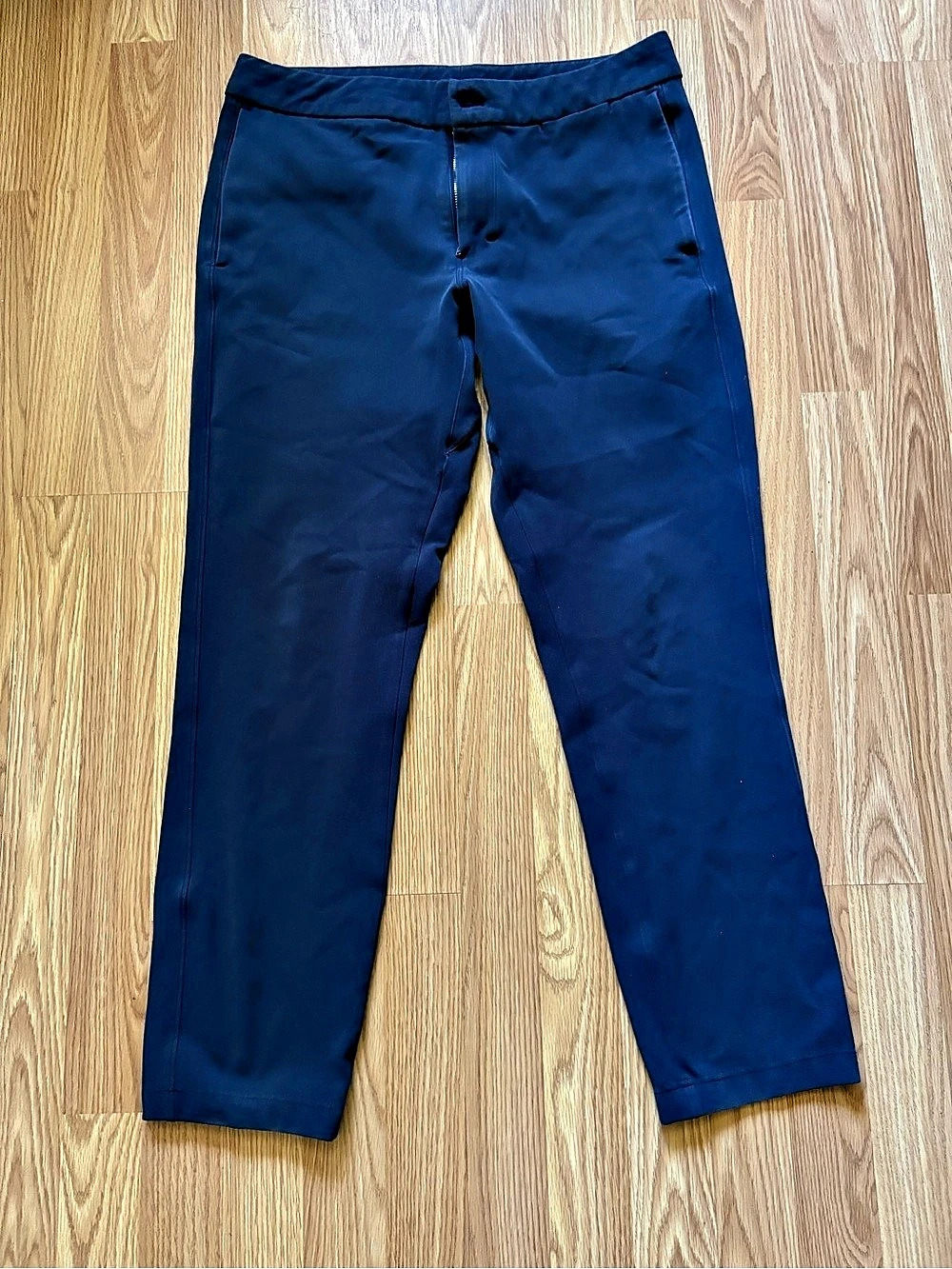 Lululemon Men's Navy Blue Pants Drawstring Waist Size W32 L28 Athletic Chino